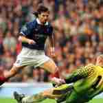 soccer/rangers marco negri scores