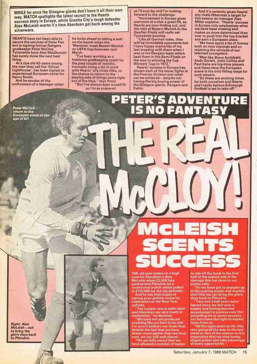 Mccloy, Peter - The Rangers Archives