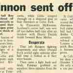mckinnon sent off! #ronmckinnon #rangers v #hearts #goal 1968 10 05