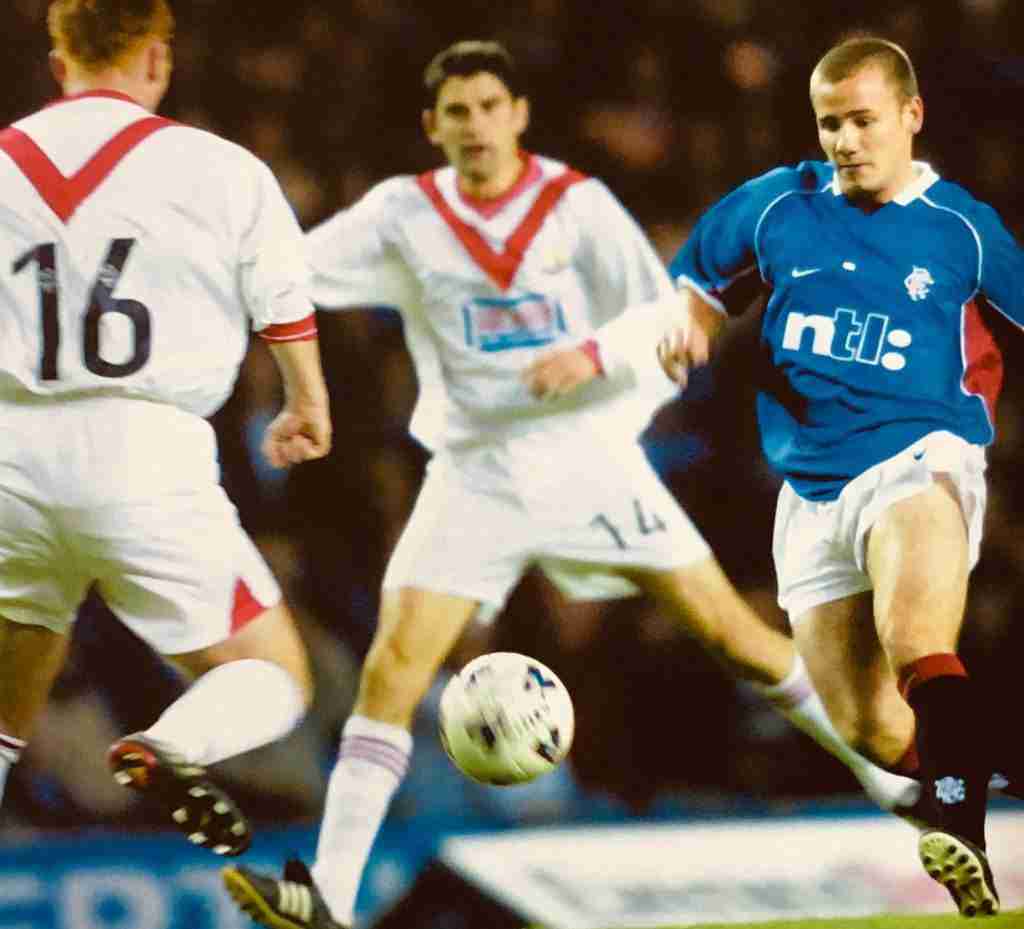 jimmy gibson makes a substitute appearance his first match at ibrox representing the first team 47995551286 o