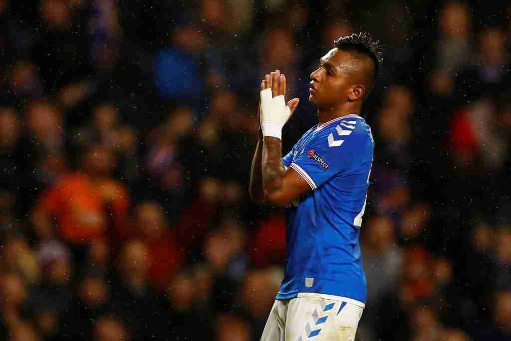 alfredo morelos begs for forgiveness following his weekend penalty miss after opening the scoring 49214701887 o