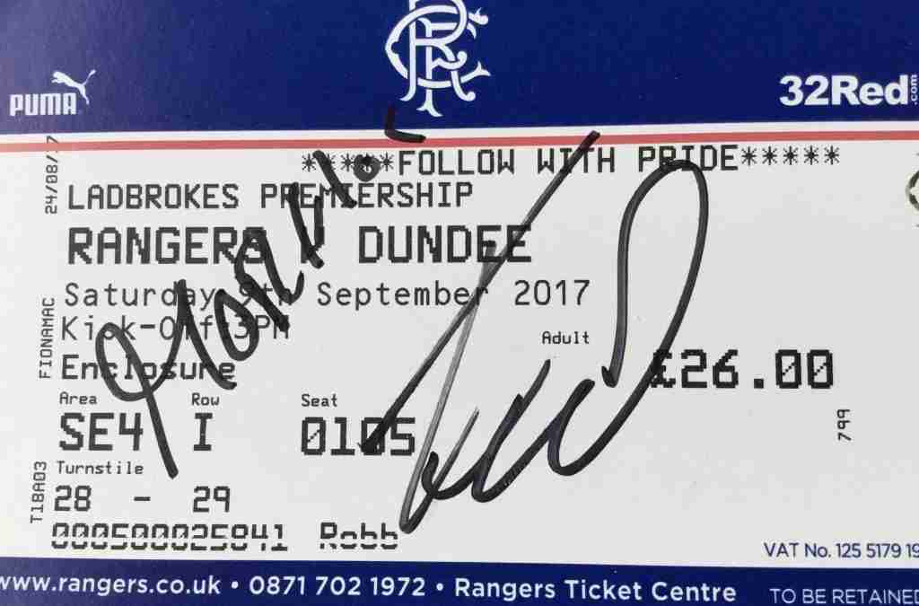 matchday ticket autographed by alfredo morelos and josh windass 36288962064 o