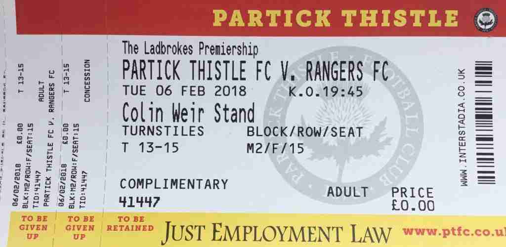 matchday ticket showing rearranged date 40538192511 o