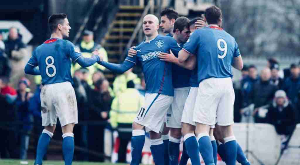 nicky law scores right on half time to give ranges the lead during a hard earned victory at somerset park 40103534321 o